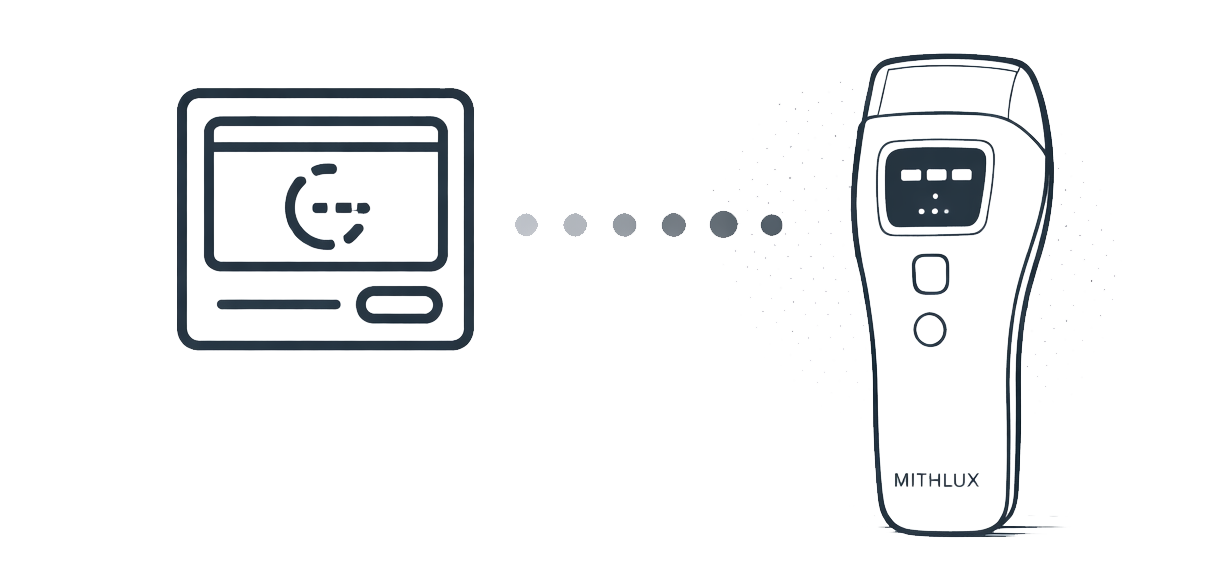 Choose the energy level on MITHLUX S2 PULSE for safe IPL use