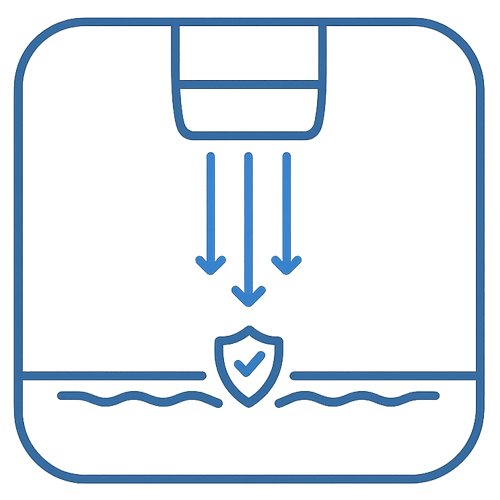 Controlled light delivery icon