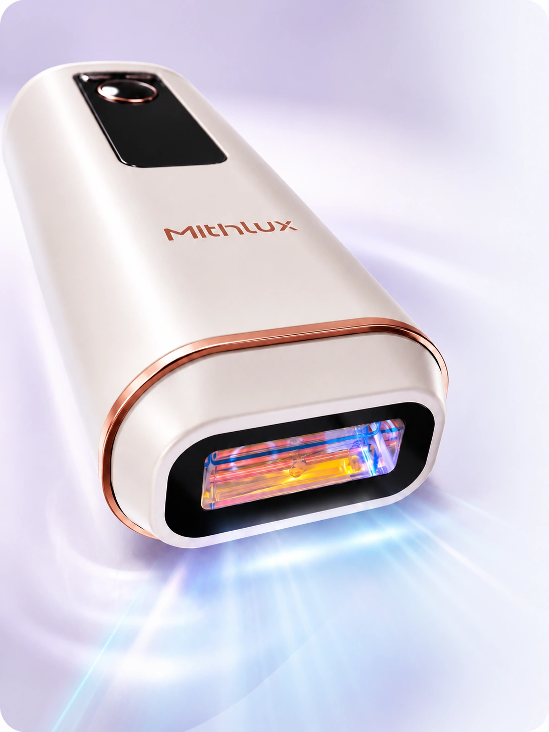 Close-up of the MITHLUX S2 Pulse sapphire cooling contact window