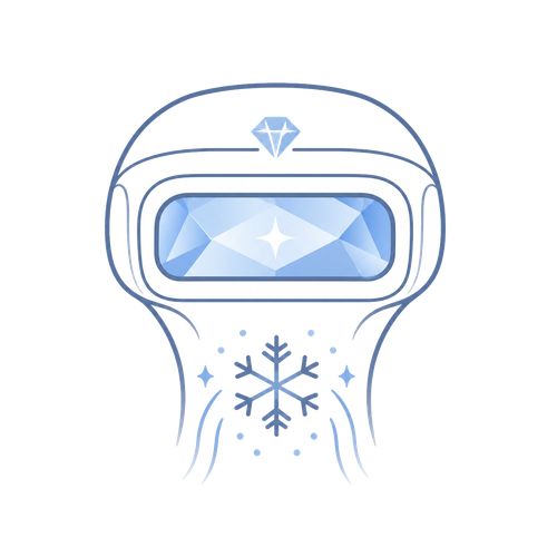 Sapphire cooling contact window